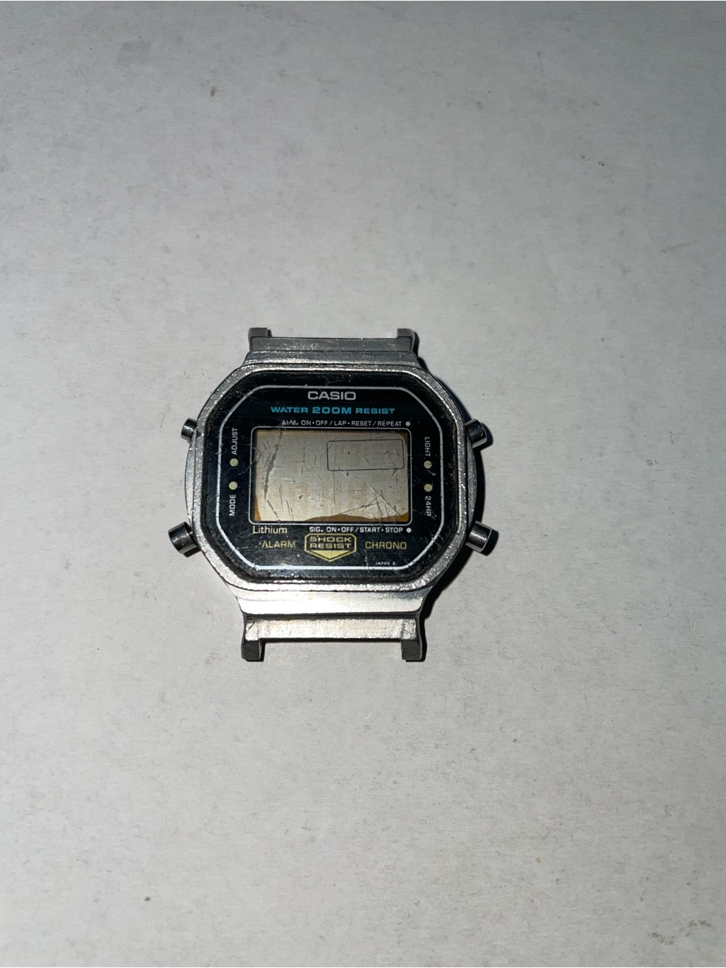 Vintage Casio GShock Dw5200 Module 240 Digital Watch For Parts Only
